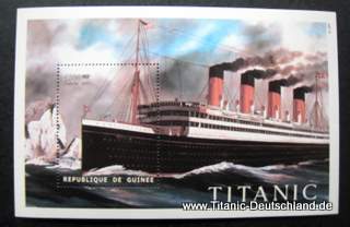 Titanic Briefmarkenblock Titanic Briefmarkenblock